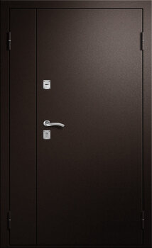 Двустворчатая металлическая дверь РД-2448 с терморазрывом двойной порошок
