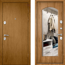 Стальная дверь с отделкой из ламината с зеркалом РД-2160 по цене от 12500 рублей