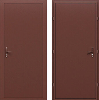 Входная дверь отделка из порошкового напыления с 2-х сторон РД-2352 медный антик