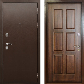 Входная дверь отделка с порошковым напылением и массивом дуба РД-2272